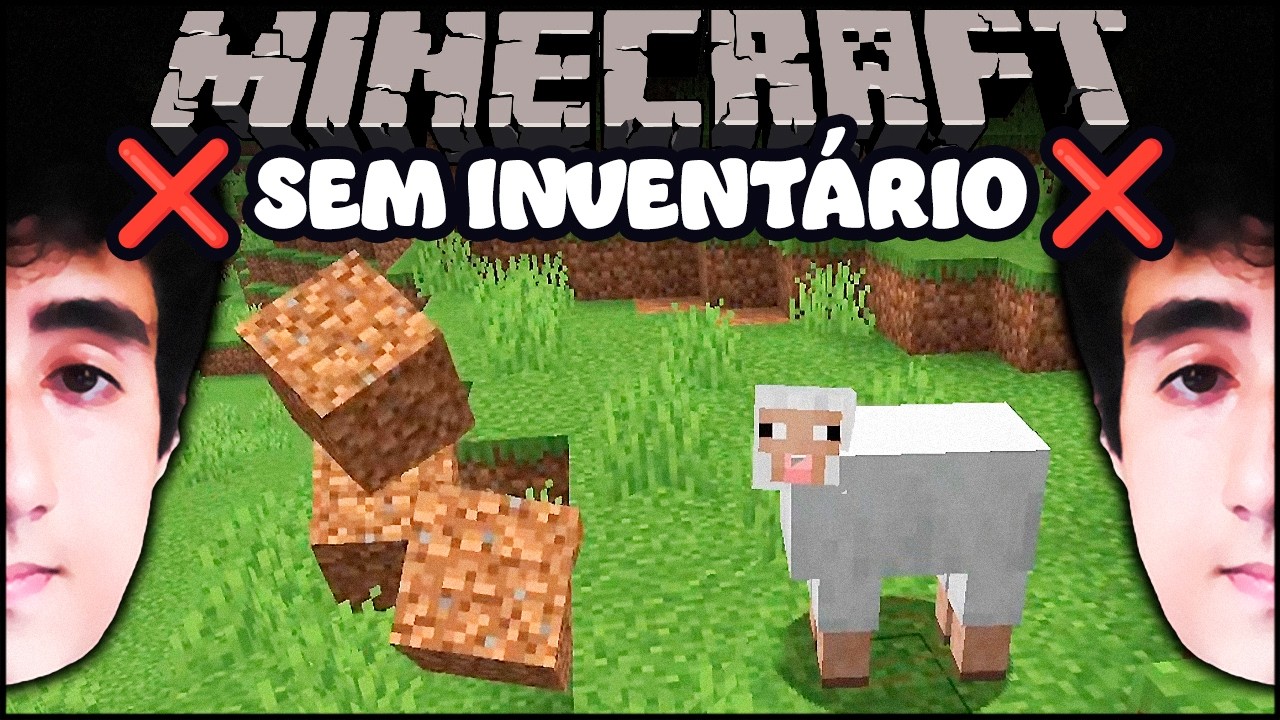 Minecraft só que NÃO TEM INVENTÁRIO ⛏️
