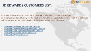 How To Get Best Deliverable Email List Of JD Edwards Software Users