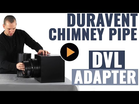 DuraVent Chimney Pipe - DVL Adapter