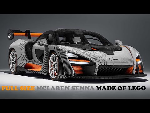 Full Size Mclaren Senna Made of Lego