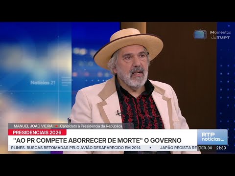 Entrevista a Manuel João Vieira na RTP Notícias
