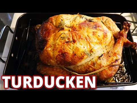 THANKSGIVING TURDUCKEN recipe! Better than Turkey Duck and Chicken