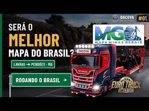 🇧🇷 Rodando o Brasil Ep.1 | Lavras → Perdões (Mapa Minas ETS2)