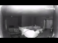 security camera caught a ghost flying across the ...