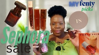 Fenty picks from the Sephora sale.( fragrance, lip combo set test)