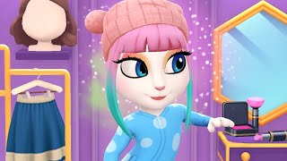 Download the video "Mytalkingangela2 vs Angela2 new hair Makeover #mytalkingangela2 #cosplay #new #edit #games video "