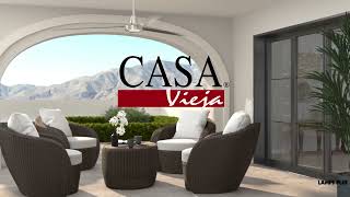 Watch A Video About the Casa Velocity Nickel Damp Large Modern Fan with Wall Control