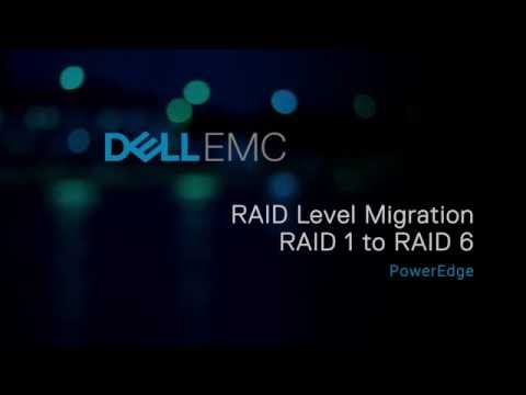 Reconfiguring RAID level from RAID 1 to RAID 6 on PERC controller