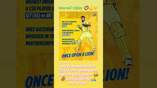 Highest individual score by CSK player 127 off 56 balls 8 fours 11 sixes 👑🦁💪💛