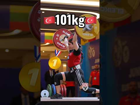 Gamze Altun (49kg Turkey 🇹🇷) 101kg C&amp;J! 2026 European U23 Champion! #weightlifting