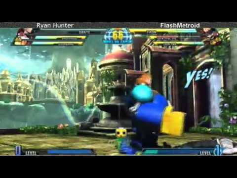4-25-11 Ryan Hunter (Dante/Amaterasu/Dormammu) vs FlashMetroid (V. Joe/Tron/Iron Man) - MvC3