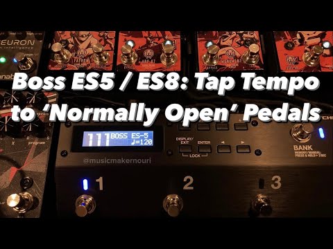 BOSS ES5 / ES8: Tap tempo to ‘normally open’ pedals