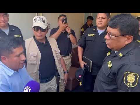 ALCALDE DE PATAZ Y JEFE POLICIAL DE LA LIBERTAD SE CONTRADICEN SOBRE RESGUARDO DE LA PNP