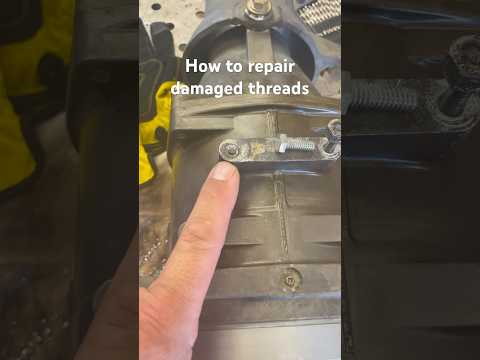 Using a helicoil kit to restore damaged threads. You can find this kit on my TikTok @sickboymechanic