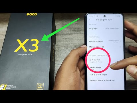 How to enable or disable auto spell checker and google auto fill service in POCO X3,POCO X2,POCO X3