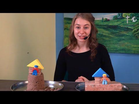Sonntagschule - Der Kluge baut sein Haus auf Fels (#Kinderstunde #Kinderkirche #Kindergottesdienst)