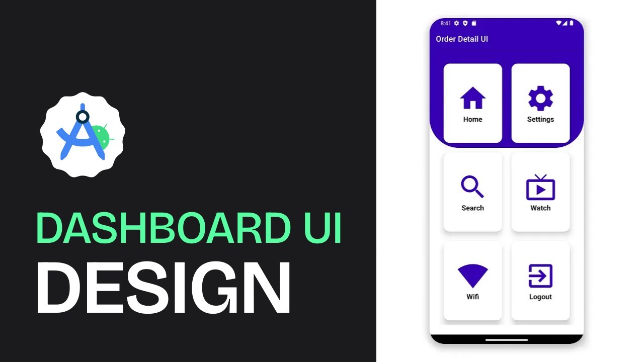 Dashboard UI in Android Studio | Fast Android App Design Tutorial
