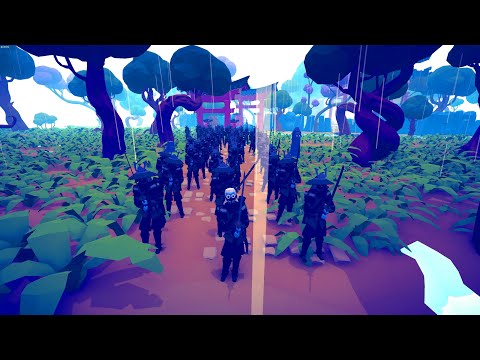 150x SHADOW SAMURAI ATTACK ENEMY CASTLE - Totally Accurate Battle Simulator TABS