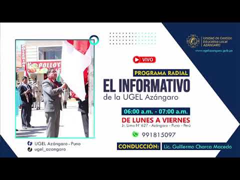 PROGRAMA RADIAL EL INFORMATIVO DE LA UGEL AZÁNGARO, EDICIÓN JUEVES 26 DE FEBRERO DE 2026