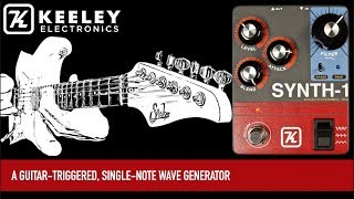 Video thumbnail for Keeley Synth-1 Reverse Attack Fuzz Wave Generator by Mike Hermans