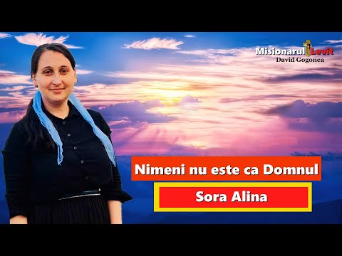 Sora Alina ❎ Nimeni nu este ca Domnul (𝑶𝒇𝒇𝒊𝒄𝒊𝒂𝒍 𝑽𝒊𝒅𝒆𝒐)