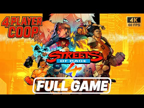 Streets of Rage 4 Gameplay Walkthrough Full Game Co Op 4 player MANIA+ No Commentary