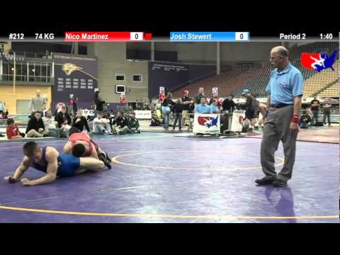Last Chance Qual 74 KG: Nico Martinez (Missouri Valley WC) vs. Josh Stewert (OCU Stars)