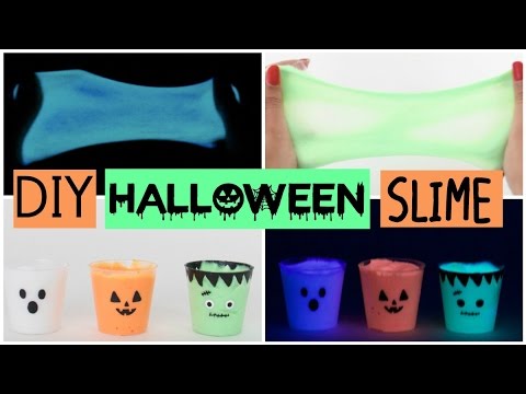 DIY Liquid Mini Halloween Slime - GLOW IN THE DARK Video