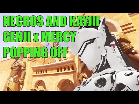 NECROS CRAZY GENJI GAMEPLAY 45 ELIMS - GRAND MASTER OVERWATCH SEASON 28