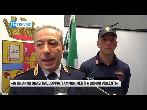 TG TREVISO (21/11/2018) - «IN UN ANNO QUASI RADDOPPIATI AMMONIMENTI A UOMINI VIOLENTI»