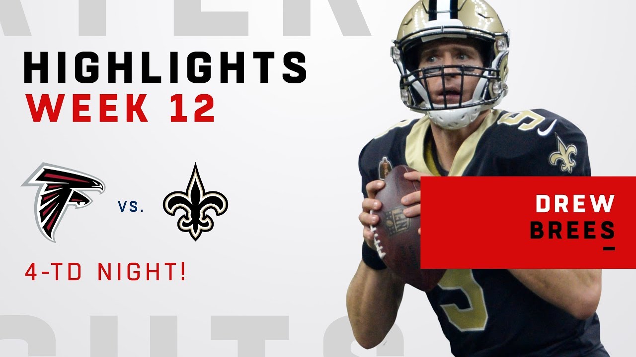 Drew Brees Serves Up 4 TDs to 4 Different Players!