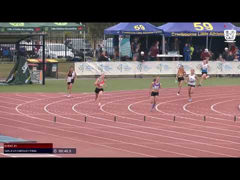 Girls U13 Medley Final - 2019 SUBWAY State Relay Championships // LAVicTV