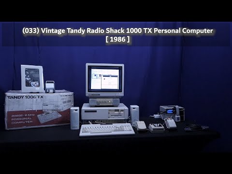 (033) Vintage Tandy Radio Shack 1000 TX Personal Computer [ 1986 ]