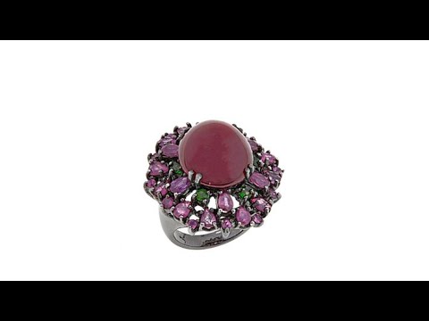 Lisa Klein Ruby and Multigemstone Ring