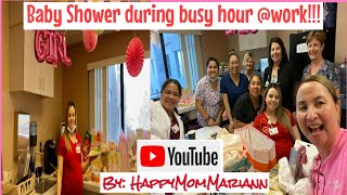 HOW TO DO BABY SHOWER DURING BUSY HOUR AT WORK @Happy Mom Mariann