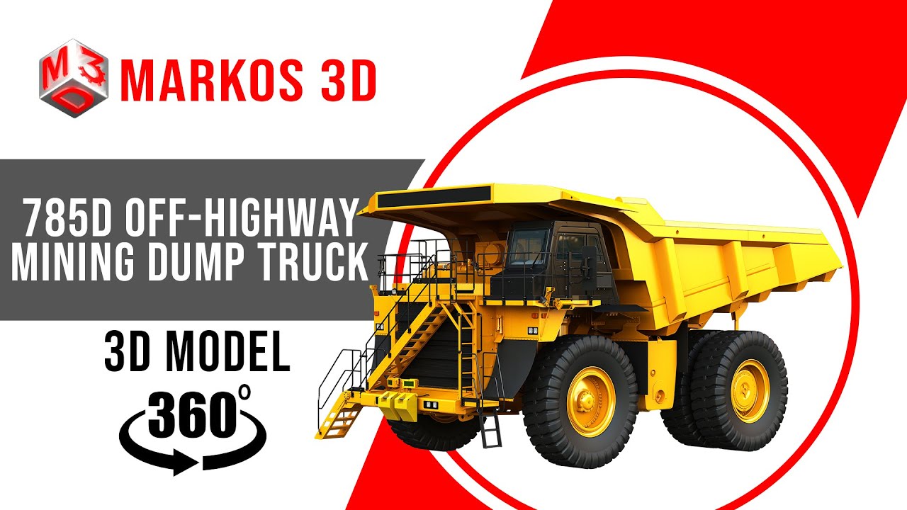 785D - Off-Highway - Mining Dump Truck 3D Model