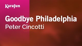 Karaoke Goodbye Philadelphia - Peter Cincotti *