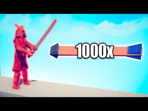 SAMURAI GIANT vs 1000x OVERPOWERED UNITS - TABS | Totally Accurate Battle Simulator 2024