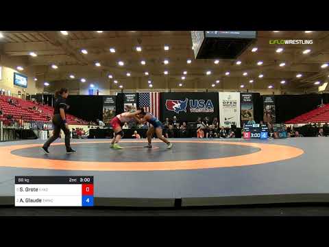 2018 Marine Corps US Open/Senior Women's Freestyle 68 Con 4 - Skylar Grote (NYAC) Vs. Alexandria G