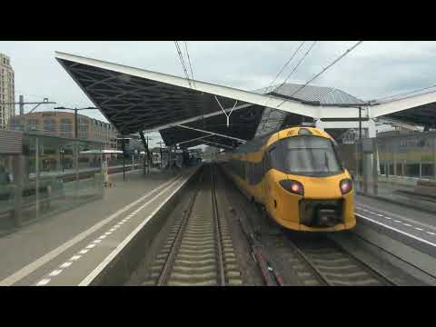 Train cab ride; Tilburg (station), via track 2 (20241028)