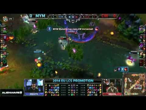 EU LCS Spring Promotion: MYM vs CW G1 - LolstatsGG