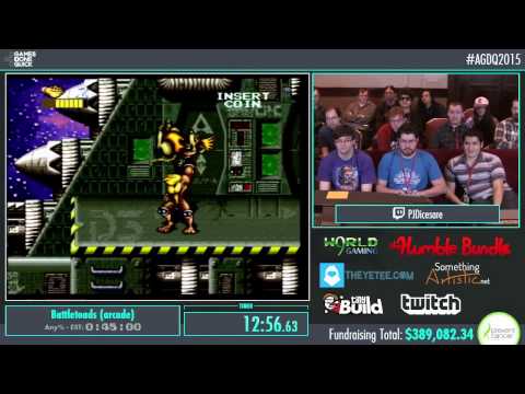 Awesome Games Done Quick 2015 - Part 88 - Battletoads (arcade) by PJ