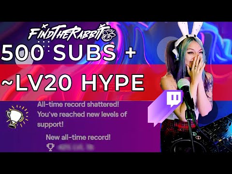 FEMALE STREAMER GETS DESTROYED BY A TRAIN OF 500 SUBS LV 20 HYPE TRAIN MOMENT 2022