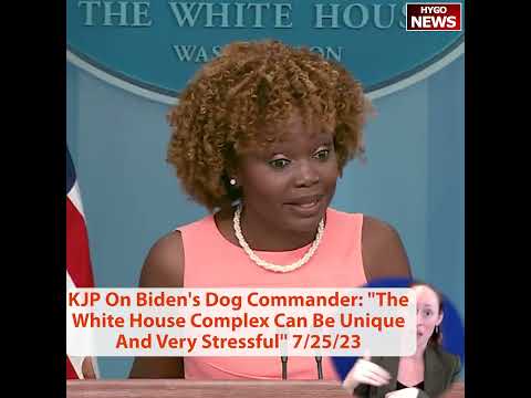 KJP On Commander Biting: "The White House Complex Can Be Unique And Very Stressful"