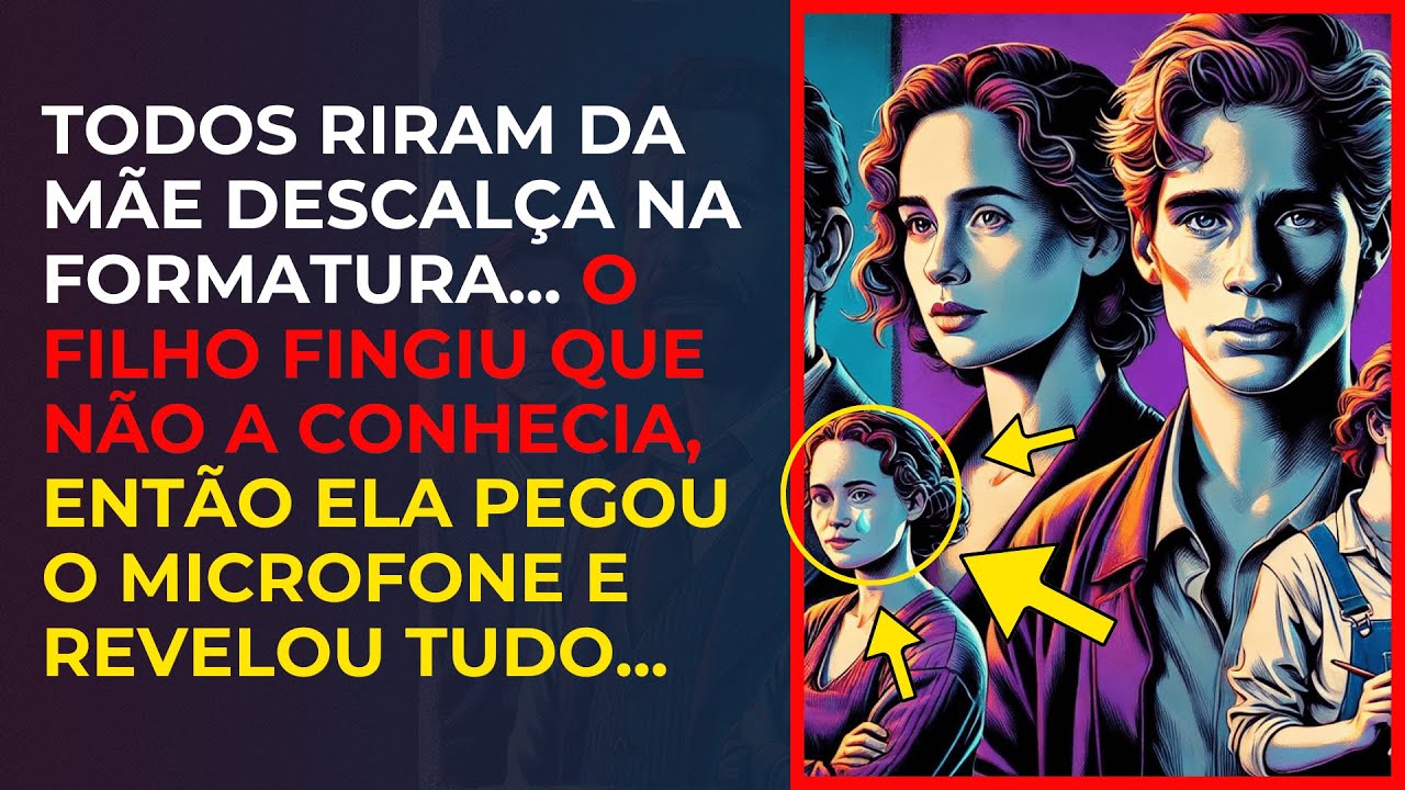 A MÃE CHEGOU DESCALÇA NA FORMATURA MAS SEU FILHO FINGIU QUE NÃO A CONHECIA...