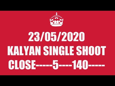 23/05/2020 Kalyan single close #satta matka kalyan VIP SINGLE CLOSE
