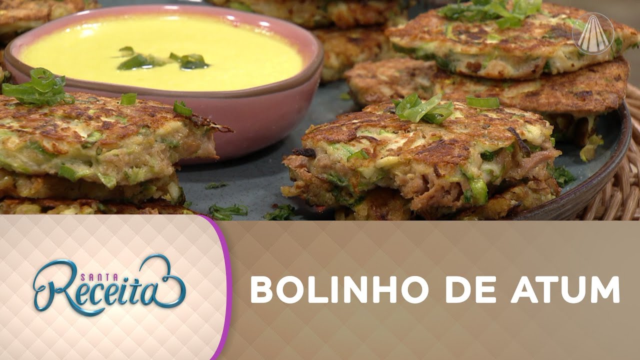 Bolinho de atum com molho de iogurte | RECEITA FIT