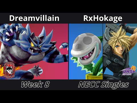 NECC SSBU Singles - Week 8 - Dreamvillain (Incineroar) vs RxHokage (Piranha Plant, Cloud)