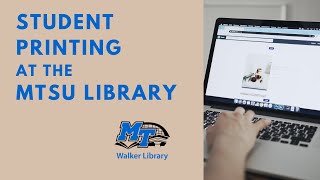How to Print at Walker Library (Updated)