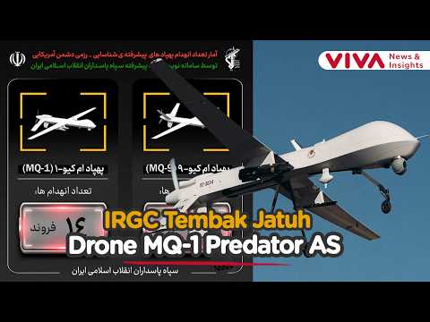 Iran Tembak Jatuh Drone MQ-1 Predator AS di Selat Hormuz